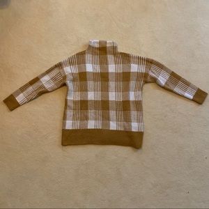 Madewell Giant Check Mock Turtleneck Sweater